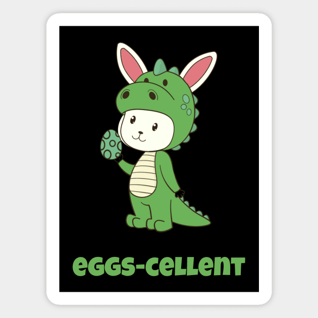 Eggs Cellent Easter T Rex Dinosaur Eggcellent Shirt For Kids T-Shirt Magnet by DDJOY Perfect Gift Shirts